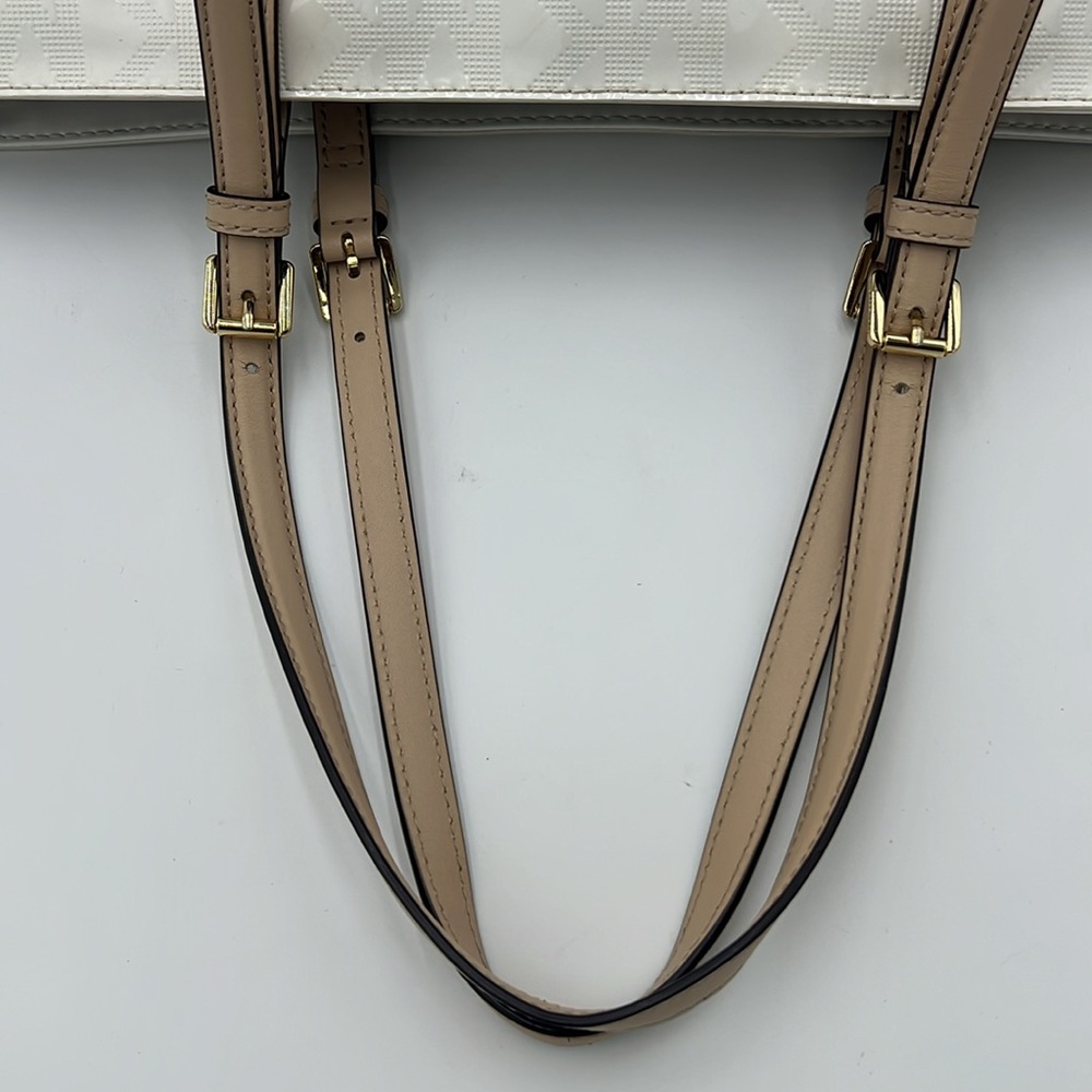 Michael Kors White and Tan Classic Tote - Picture 7 of 7